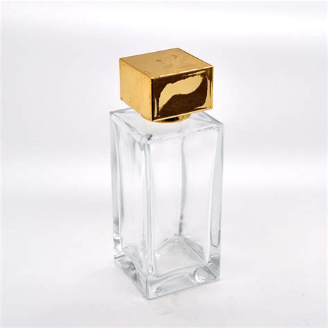 high quality square glass perfume bottle